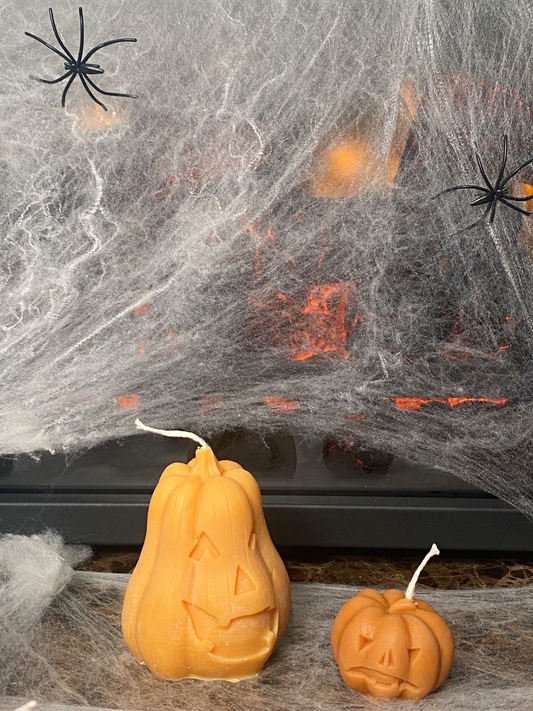 Vex Jack-O-Lantern candle